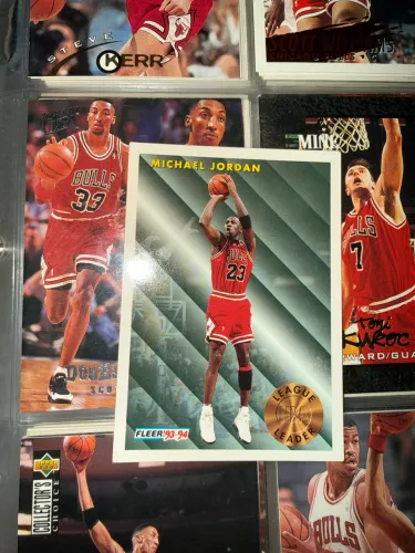 1993-94 Fleer League Leader Michael Jordan cartão #224