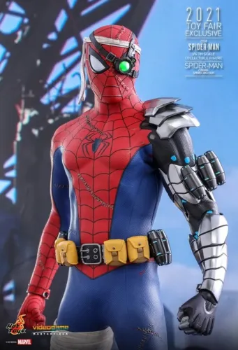 Boneco Hot Toys VGM51 Cyborg Spider-Man Suit 1/6 Toy Fair de 2021 Homem Aranha