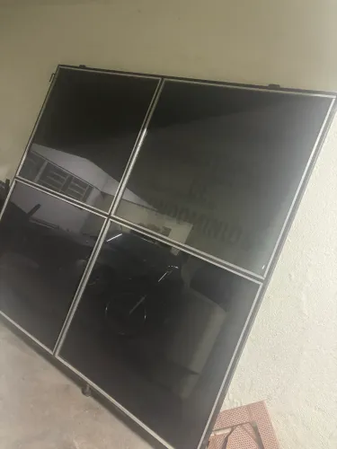 Porta de vidro para frente de loja ou portão 