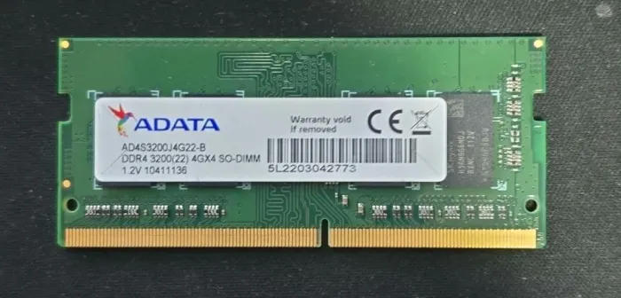 Vendo Memória RAM notebook ADATA - 4GB