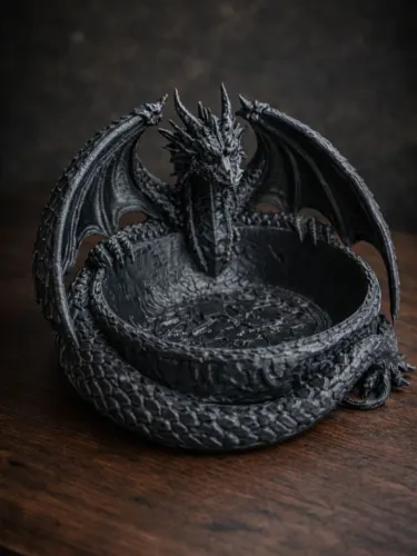 Porta Chaves - Tigela Dragão - 3D