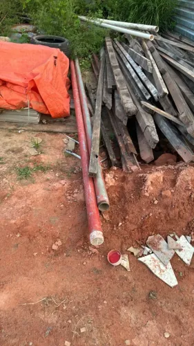 3 tubos galvanizados 2 1/2 para combate a incêndio