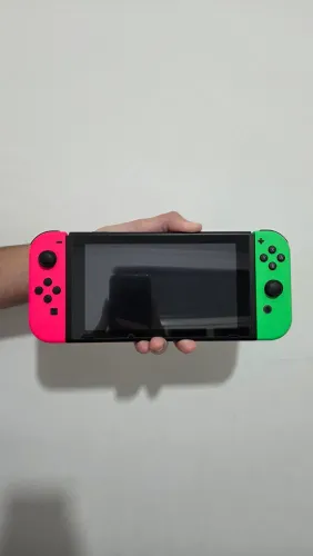 Nintendo Switch v2 completo + 19 jogos | Zelda, Mario kart, Pokémon e Muito Mais