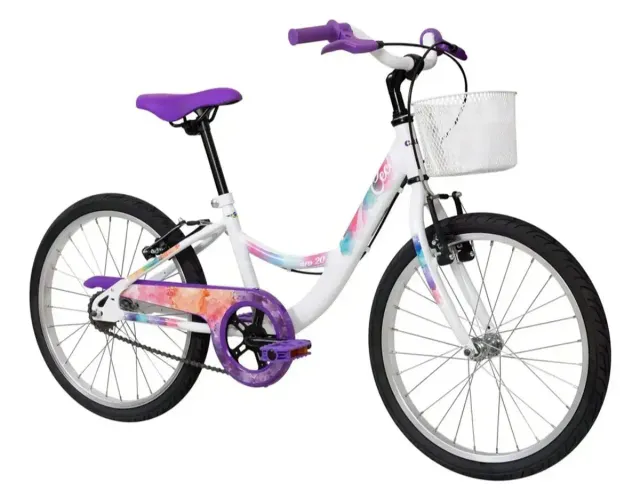 Bicicleta Aro 20 Feminina Infantil com Cestinha - Pronta para Usar