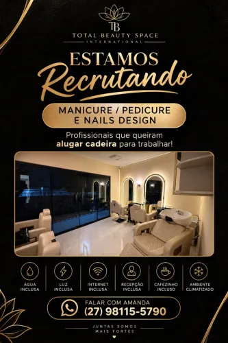 Estamos a procura de manicure e pedicure
