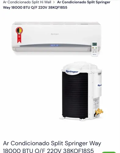 AR CONDICIONADO Q/F 18000btus