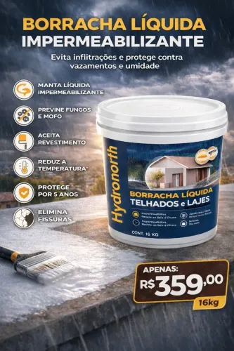 BORRACHA LIQUÍDA IMPERMEABILIZANTE
