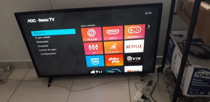 AOC TV Smart de 43" FUL HDR! sistema Roku TV DE 2024