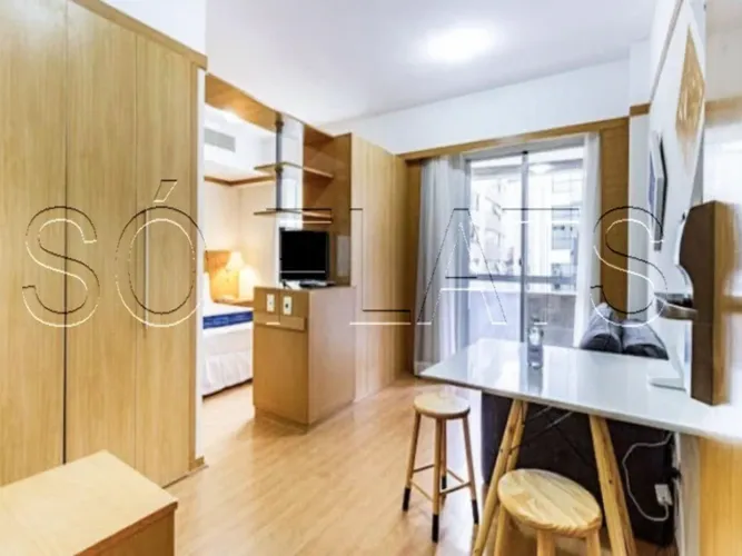 Flat mobiliado na Paulista Classic à venda com vaga, lazer completo na Consolação