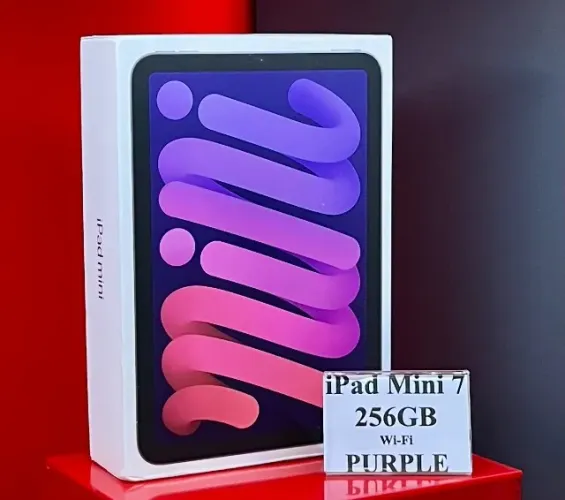 Apple iPad Mini 7 - 256GB - Wi-Fi - Roxo - MXNE3LL/A - Produto Novo + Lacrado + Garantia