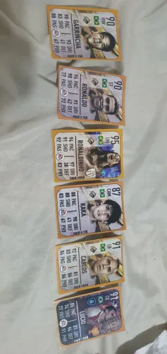 CARDS OFICIAL FIFA ICONS EA SPORTS 06 CRAQUES BRASLEIROS COMPLETE SUA COLEÇÃO 