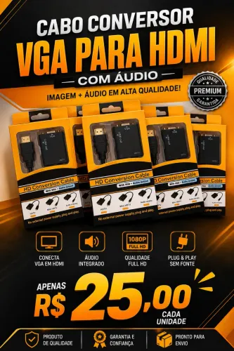Conversor vga para hdmi