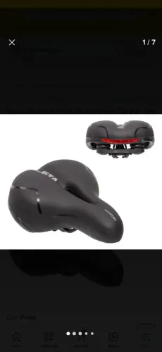 Banco Bicicleta Selim Gta Comfort Gel Tech Refletor Elastomero
