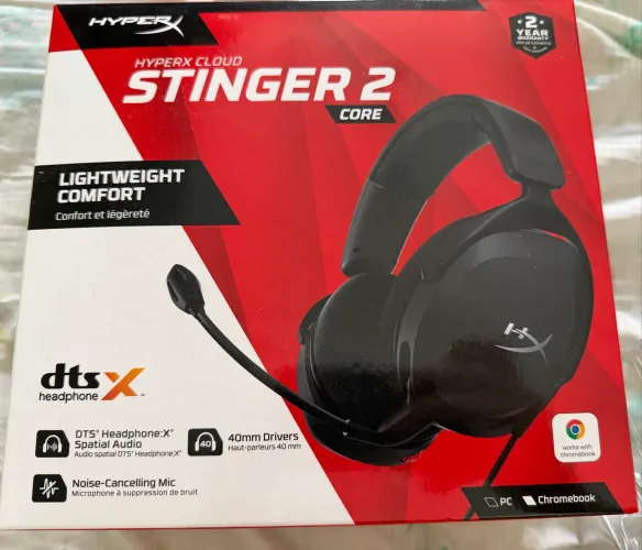 Headset Gamer Hyperx Cloud Stinger 2 Core Pc Preto Original