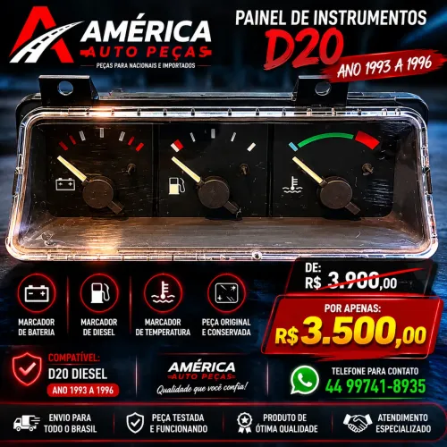 Marcador relógio medidor bateria , D20