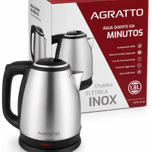 Chaleira elétrica agratto 127v #nova