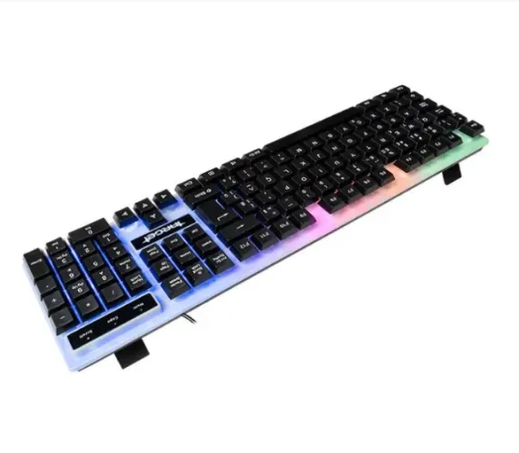 Teclado Gamer Tgt M60 A1 Rainbow Abnt2, Branco, Tgt-m60a1