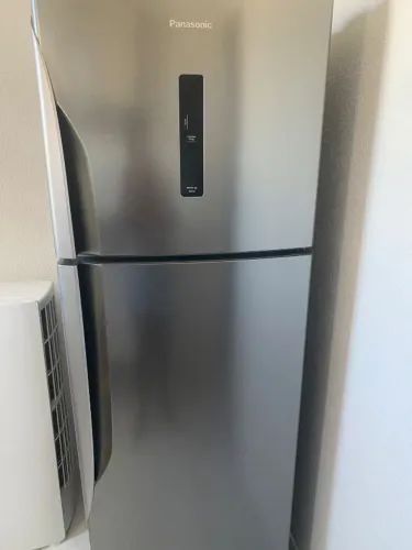 Geladeira Panasonic Frost Free Inverter Aço Escovado - Ótimo Estado