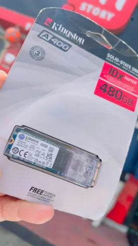 SSD Kingston A400 M.2 de 480 GB com interface SATA III.