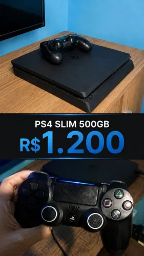 PS4 slim 500gb mais controle