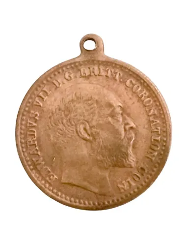 Medalha inglesa Edwardvs VII 1911