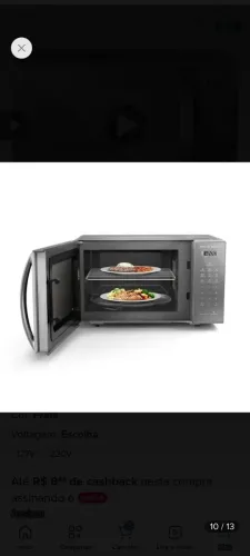Microondas Panasonic Prata