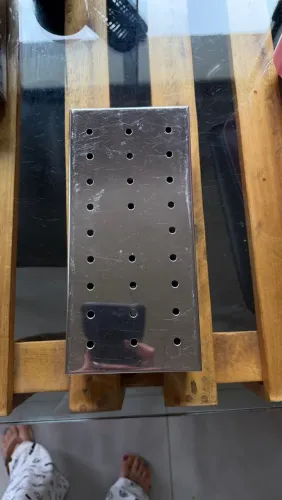 Estojo Inox Perfurado Para Esterilização Autoclave 27x13x6cm
