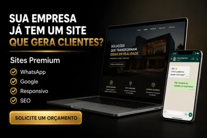 Sua empresa ainda não tem um site profissional?