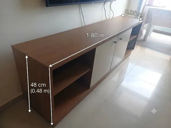 Rack para TV Moderno / Balcão Multiuso - 1,80m (Excelente Estado)