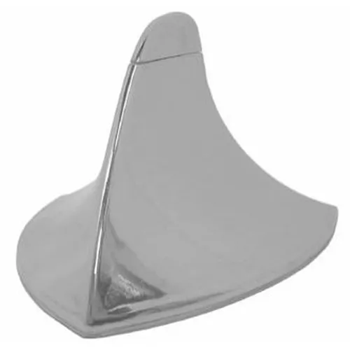 Antena Shark decorativa tubarão cromada universal