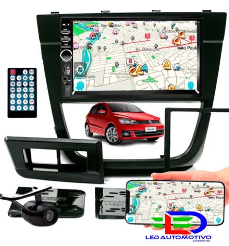 Central Multimídia + Moldura Gol G5 