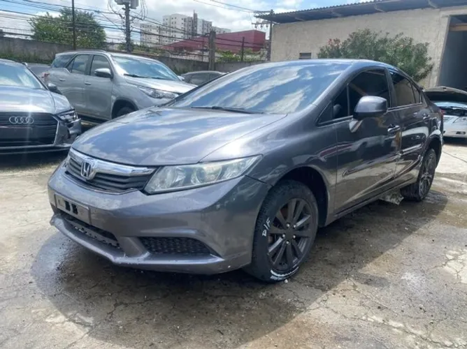 Civic lxs 1.8 Flex 2014 Capo Motor Porta Airbag Parachoque Farol Lanterna Sucata