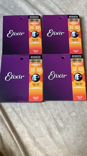 Cordas Elixir violão 010, 011, 012 e 013 Fósforo Bronze