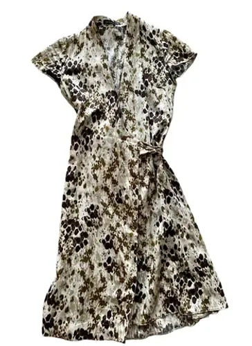 Vestido transpassado mídi