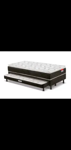 Cama Box Solteiro Com Auxiliar Reconflex