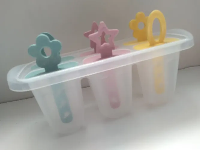 Forma Forminhas para Picolé Nova Colorida de Plástico <br><br><br><br>