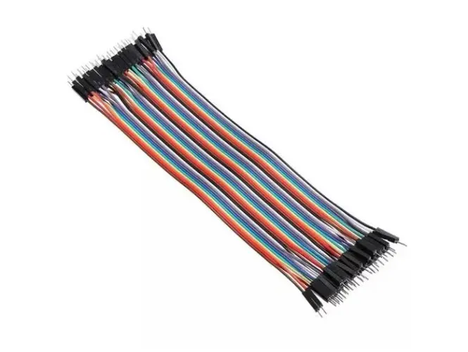 Jumper Fio de 20PCS Linha 10cm Macho Para Macho Cabos Conector  Pin Dupont   COD-CP61  