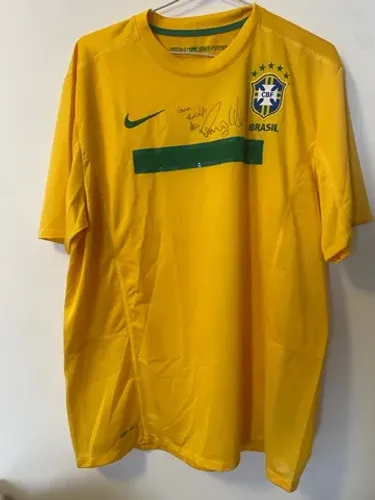Camisa autografada pelo Ronaldo R9 Fenômeno