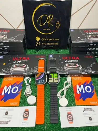 Smartwatch T10 ultra 9, + 3 brindes ( Capa , Película 3D e Pulseira.)