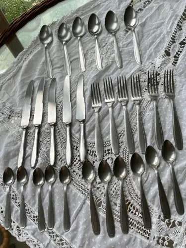Antigo Conjunto de Talheres Inox
