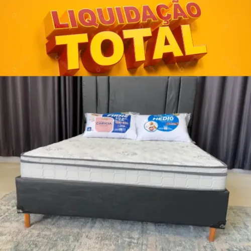 Base reforçada casal + colchao d33