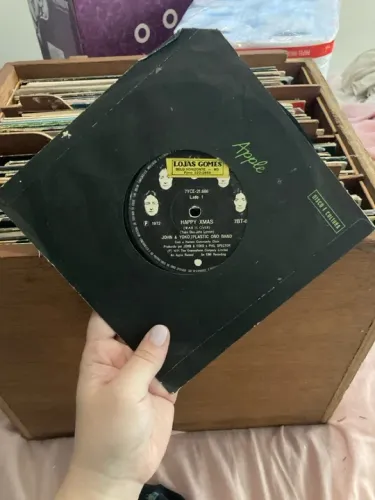 John Lennon e yoko. Happy Xmas lp disco de vinil 