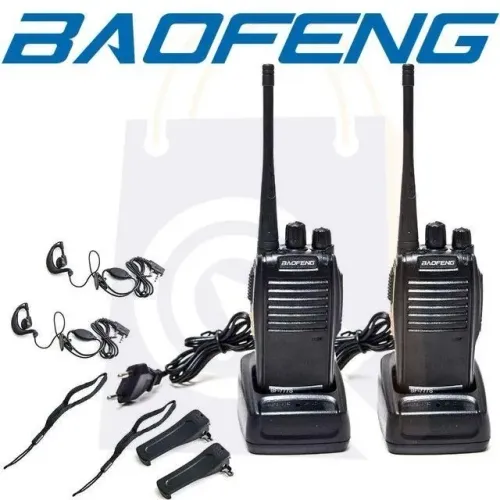 Kit 2 Radio Comunicador Walk Baofeng 777s Alcance bem amplo - zerado na caixa completo