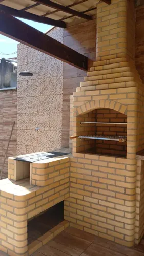 Churrasqueira de tijolos