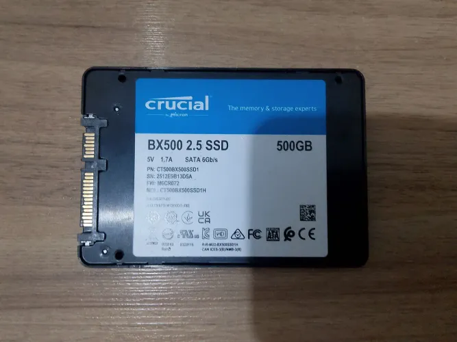 SSD tipo sata, 500gb.