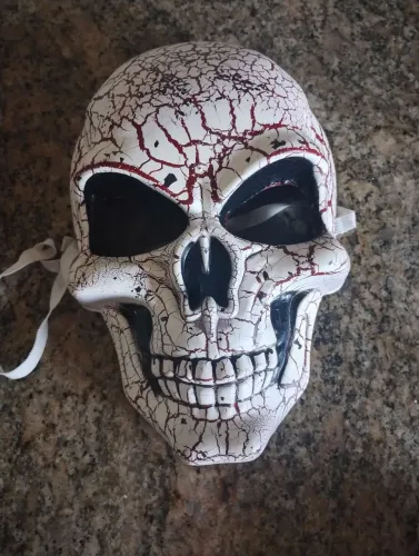 Máscara de caveira Halloween 