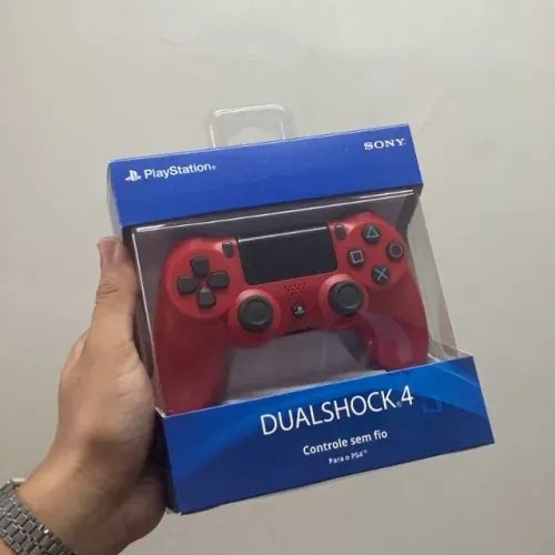 CONTROLE PS4 SONY, VERMELHO  