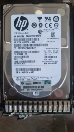 Hd Hp 1tb 7.2k sas pn 605832-002