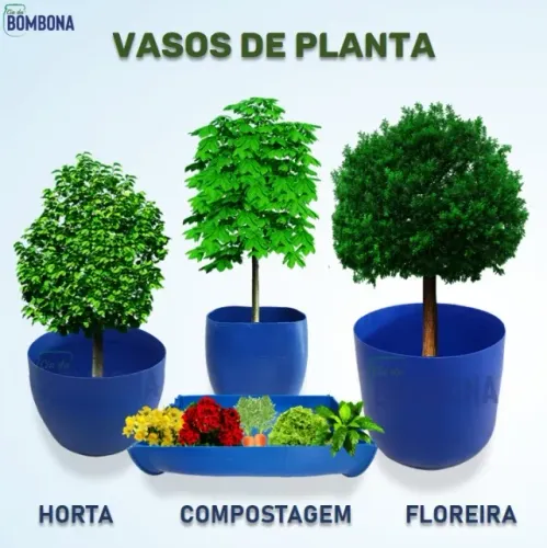 Vasos de Planta Resistentes e Duráveis com Bombona - Melhor Custo-Benefício!