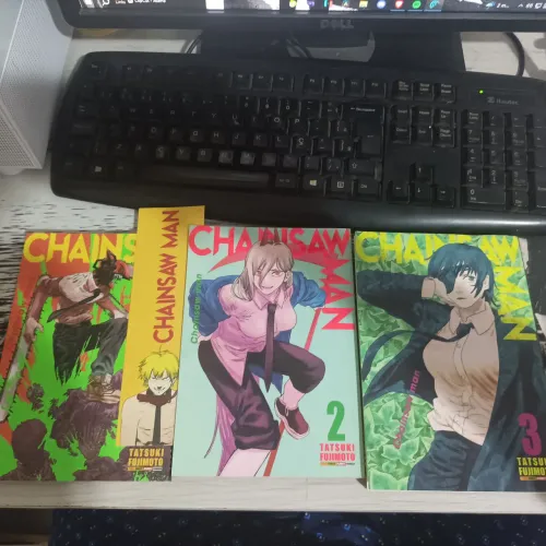 Mangas chainsaw man volume 1,2,3